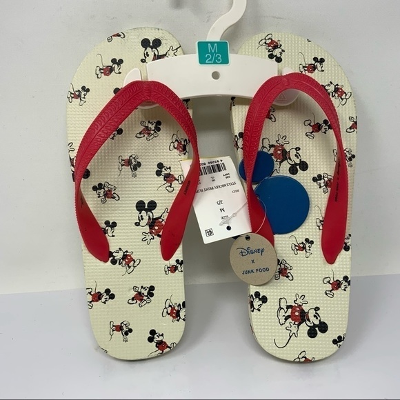 Disney Other - DISNEY Mickey printed Flips. (NWT) BY: Junk Food.